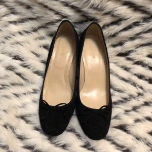 J Crew black pumps, worn just a few times.